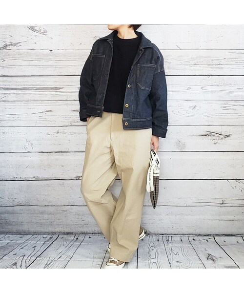 Handmade(ハンドメイド)の「003.short denim jacket(デニムジャケット・レディース・その他)」の5枚目の写真