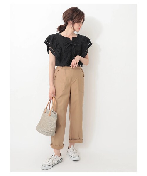 Green　Parks（グリーンパークス）の「ベイカーツイルパンツ（パンツ・ベージュ/カーキ/ネイビー・F）」の5枚目の写真