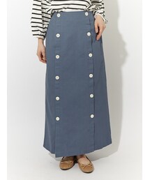 Green　Parks | ・RAYCASSIN ダブルボタンロングスカート(スカート)