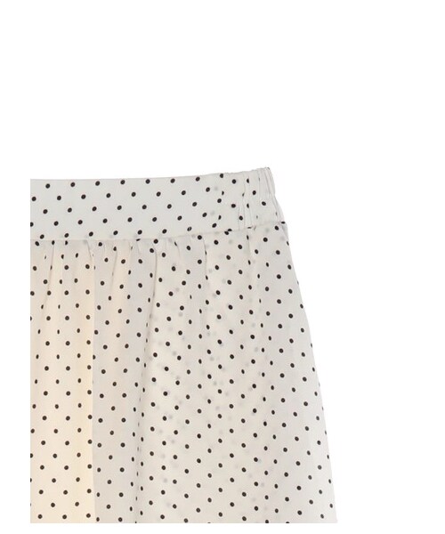 Green　Parks（グリーンパークス）の「ドット柄ギャザースカート（スカート・オフホワイト/ブラック/ネイビー・F）」の9枚目の写真