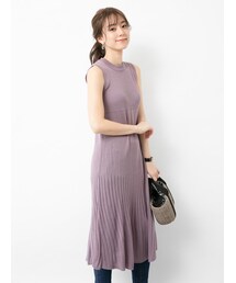 earth music&ecology | ・リブニットワンピース(ワンピース/ドレス)
