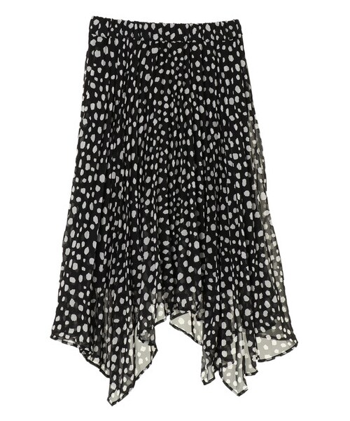 earth music&ecology（アースミュージックアンドエコロジー）の「・アニマルプリント変形プリーツスカート（スカート・ホワイト/ブラック/ブラウン・F）」の8枚目の写真