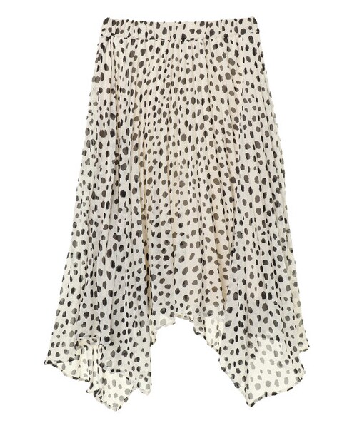 earth music&ecology（アースミュージックアンドエコロジー）の「・アニマルプリント変形プリーツスカート（スカート・ホワイト/ブラック/ブラウン・F）」の12枚目の写真