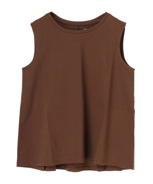 earth music&ecology（アースミュージックアンドエコロジー）の「オーガニックコットンタックノースリーブ（トップス・アイボリー/杢グレー/ブラック/モカ/カーキ/ネイビー/ダークグリーン/ピンクベージュ・F）」の18枚目の写真