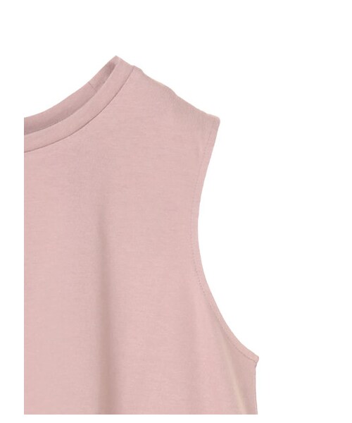 earth music&ecology（アースミュージックアンドエコロジー）の「オーガニックコットンタックノースリーブ（トップス・アイボリー/杢グレー/ブラック/モカ/カーキ/ネイビー/ダークグリーン/ピンクベージュ・F）」の13枚目の写真