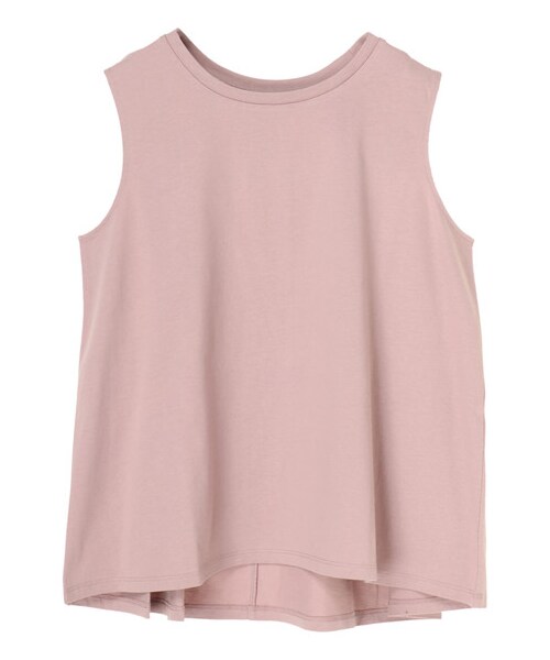 earth music&ecology（アースミュージックアンドエコロジー）の「オーガニックコットンタックノースリーブ（トップス・アイボリー/杢グレー/ブラック/モカ/カーキ/ネイビー/ダークグリーン/ピンクベージュ・F）」の22枚目の写真