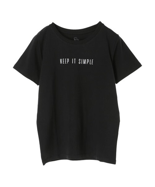 E hyphen world gallery(イーハイフンワールドギャラリー)の「シンプルロゴプリントTシャツ(トップス・オフホワイト/ブラック/ベージュ/カーキ・F)」の12枚目の写真