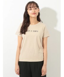 E hyphen world gallery | シンプルロゴプリントTシャツ(トップス)