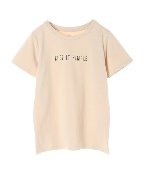 E hyphen world gallery(イーハイフンワールドギャラリー)の「シンプルロゴプリントTシャツ(トップス・オフホワイト/ブラック/ベージュ/カーキ・F)」の13枚目の写真
