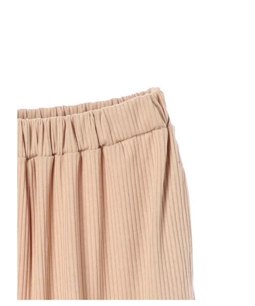 E hyphen world gallery（イーハイフンワールドギャラリー）の「リブワイドパンツ（パンツ・ブラック/ベージュ/カーキ/ピンクベージュ・F）」の8枚目の写真