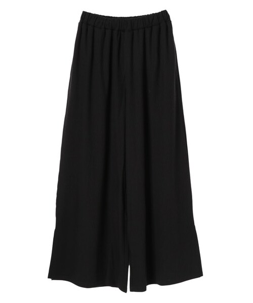 E hyphen world gallery（イーハイフンワールドギャラリー）の「リブワイドパンツ（パンツ・ブラック/ベージュ/カーキ/ピンクベージュ・F）」の11枚目の写真