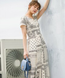 Andemiu | ランダムパターンバンダナガラワンピース(ワンピース/ドレス)