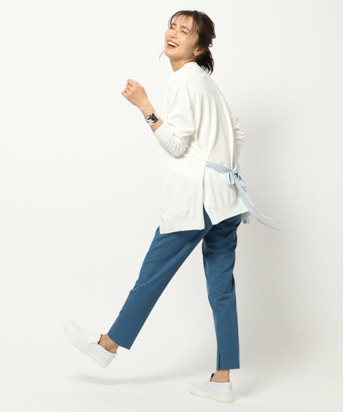 BARNYARDSTORM（バンヤードストーム）の「配色カーデ（トップス・ホワイト/グリーン/ネイビー）」の14枚目の写真