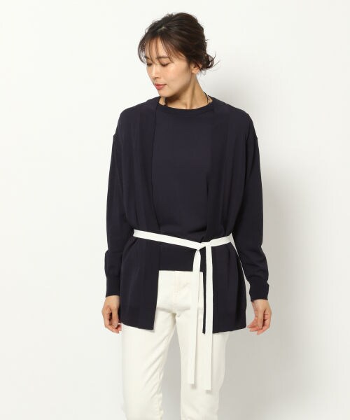 BARNYARDSTORM（バンヤードストーム）の「配色カーデ（トップス・ホワイト/グリーン/ネイビー）」の22枚目の写真