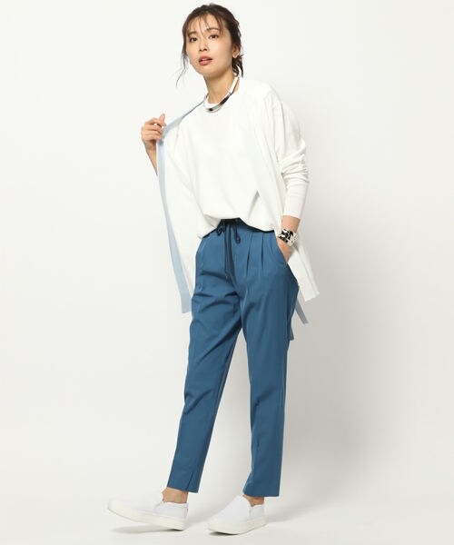 BARNYARDSTORM（バンヤードストーム）の「配色カーデ（トップス・ホワイト/グリーン/ネイビー）」の13枚目の写真