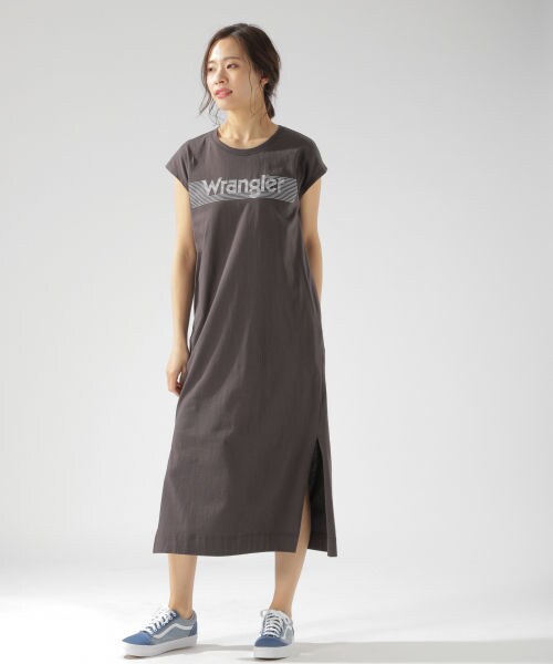 BAYFLOW（ベイフロー）の「≪WEB先行予約≫ロゴワンピース（ワンピース/ドレス・オフホワイト/チャコール/パープル）」の8枚目の写真