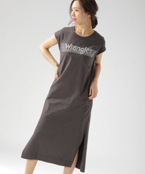 BAYFLOW（ベイフロー）の「≪WEB先行予約≫ロゴワンピース（ワンピース/ドレス・オフホワイト/チャコール/パープル）」の11枚目の写真