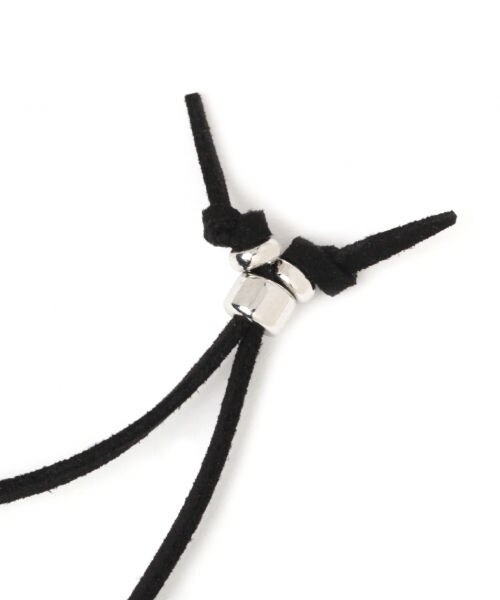 RAGEBLUE（レイジブルー）の「スウェードリングネックレス2（アクセサリー・ブラック系）」の4枚目の写真