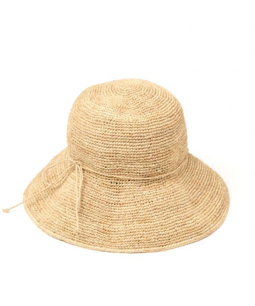 studio CLIP（スタディオクリップ）の「ラフィアつば広ハット（帽子・ブラウン/ナチュラル/イエロー）」の2枚目の写真