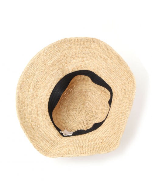 studio CLIP（スタディオクリップ）の「ラフィアつば広ハット（帽子・ブラウン/ナチュラル/イエロー）」の7枚目の写真