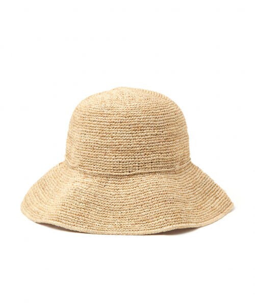 studio CLIP（スタディオクリップ）の「ラフィアつば広ハット（帽子・ブラウン/ナチュラル/イエロー）」の4枚目の写真