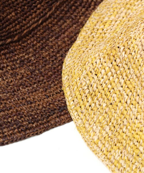 studio CLIP（スタディオクリップ）の「ラフィアつば広ハット（帽子・ブラウン/ナチュラル/イエロー）」の10枚目の写真