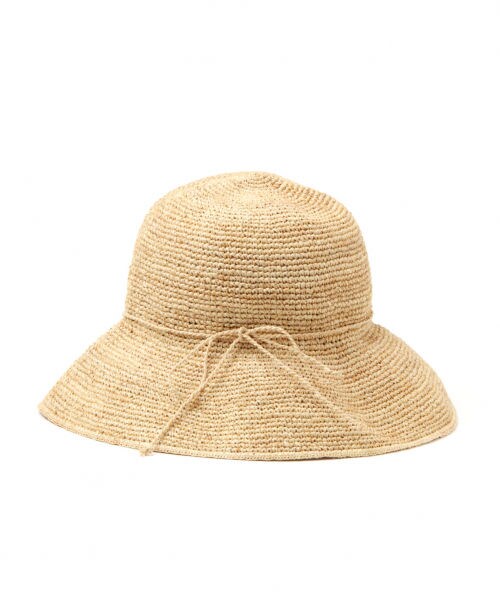 studio CLIP（スタディオクリップ）の「ラフィアつば広ハット（帽子・ブラウン/ナチュラル/イエロー）」の5枚目の写真