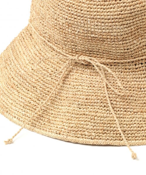 studio CLIP（スタディオクリップ）の「ラフィアつば広ハット（帽子・ブラウン/ナチュラル/イエロー）」の8枚目の写真