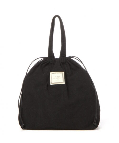 studio CLIP（スタディオクリップ）の「雑材トート・巾着バッグセット（バッグ・ブラックボーダー/ナチュラル/キャメル）」の13枚目の写真