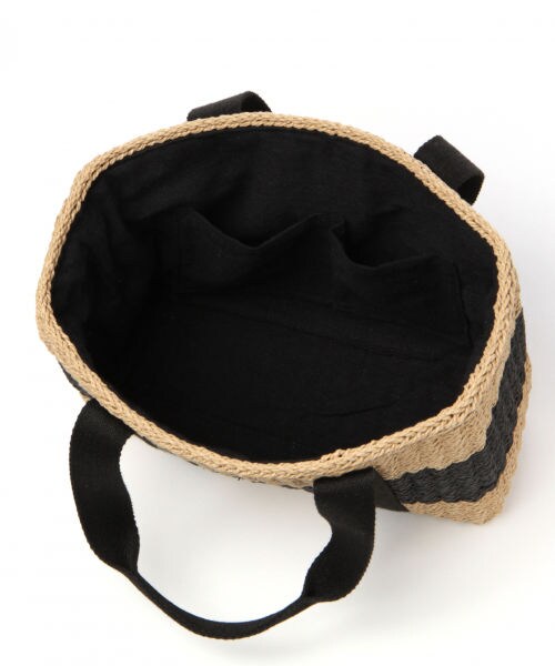 studio CLIP（スタディオクリップ）の「雑材トート・巾着バッグセット（バッグ・ブラックボーダー/ナチュラル/キャメル）」の11枚目の写真