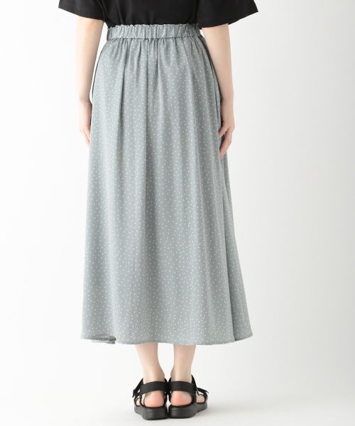 studio CLIP（スタディオクリップ）の「ドット柄プリントスカート（スカート・ブラック/グリーン/ラベンダー）」の9枚目の写真