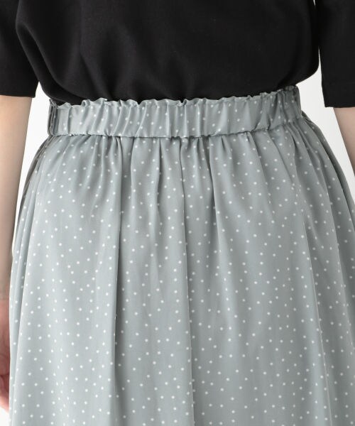 studio CLIP（スタディオクリップ）の「ドット柄プリントスカート（スカート・ブラック/グリーン/ラベンダー）」の12枚目の写真