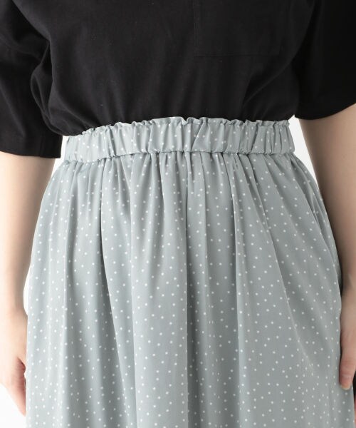 studio CLIP（スタディオクリップ）の「ドット柄プリントスカート（スカート・ブラック/グリーン/ラベンダー）」の10枚目の写真