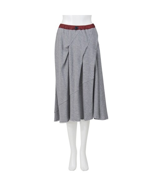 mercibeaucoup,（メルシーボークー）の「メルシーボークー、 / ミニウラケ / スカート（スカート・レディース・blue(12)/gray(24)・01）」の2枚目の写真