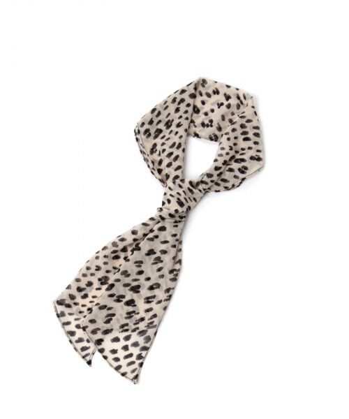 GLOBAL WORK（グローバルワーク）の「チビシフォンスカーフ（ファッション雑貨・ホワイトベース/ベージュベース）」の3枚目の写真