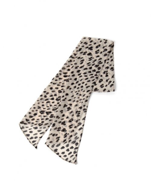 GLOBAL WORK（グローバルワーク）の「チビシフォンスカーフ（ファッション雑貨・ホワイトベース/ベージュベース）」の4枚目の写真