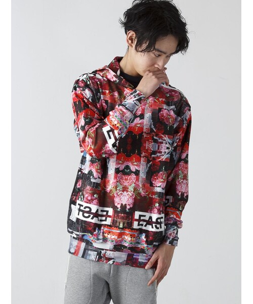 PLASTIC TOKYO(プラスチックトーキョー)の「LHP/エルエイチピー/PLASTICTOKYO/プラスティックトーキョー/GRAPHIC PARKA(トップス・メンズ・RED/BLUE・F)」の1枚目の写真