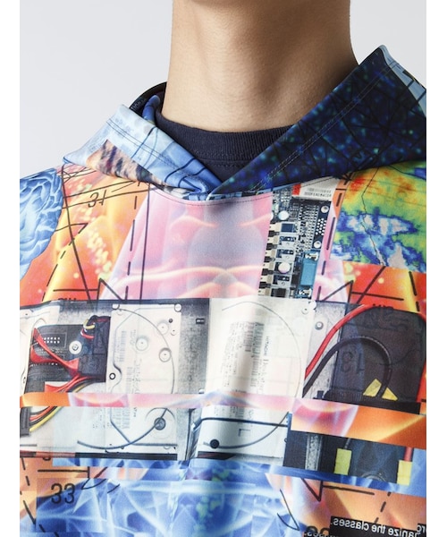 PLASTIC TOKYO(プラスチックトーキョー)の「LHP/エルエイチピー/PLASTICTOKYO/プラスティックトーキョー/GRAPHIC PARKA(トップス・メンズ・RED/BLUE・F)」の7枚目の写真