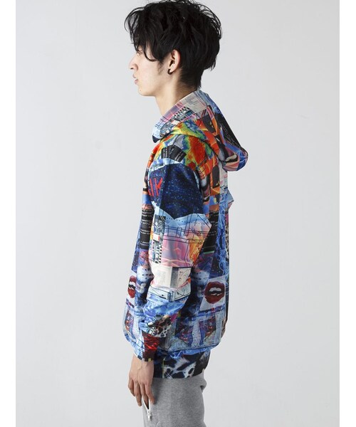 PLASTIC TOKYO(プラスチックトーキョー)の「LHP/エルエイチピー/PLASTICTOKYO/プラスティックトーキョー/GRAPHIC PARKA(トップス・メンズ・RED/BLUE・F)」の4枚目の写真