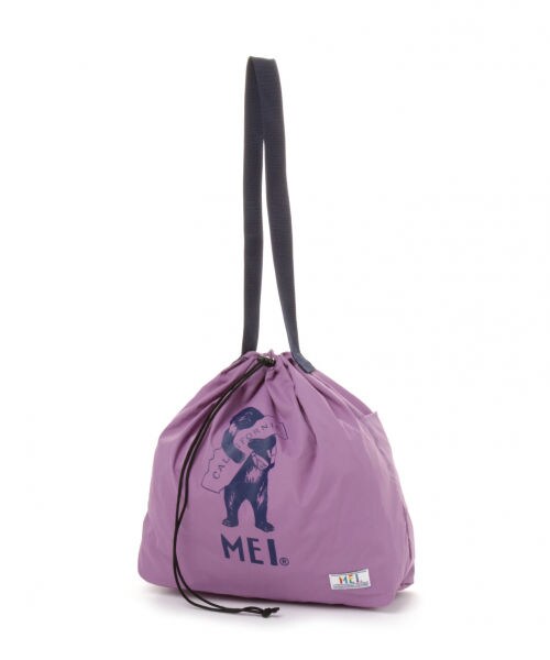 GLOBAL WORK（グローバルワーク）の「プリントバッグ（バッグ・ブラック/グレージュ/グリーン/パープル）」の4枚目の写真