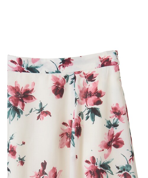 31 Sons de mode（トランテアン　ソン　ドゥ　モード）の「フラワープリントロングスカート（スカート・レディース・ピンク/オフホワイト/ダークブラウン・36/38）」の7枚目の写真