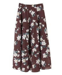 31 Sons de mode | フラワープリントロングスカート(スカート)