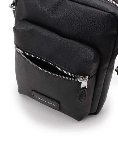 TAKEO KIKUCHI（タケオキクチ）の「PVCミニショルダーバッグ（バッグ・メンズ・ホワイト(502)/ブラック(019)・00）」の7枚目の写真
