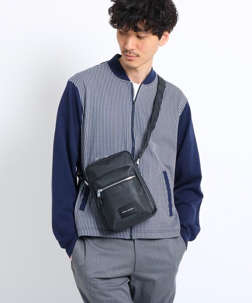 TAKEO KIKUCHI（タケオキクチ）の「PVCミニショルダーバッグ（バッグ・メンズ・ホワイト(502)/ブラック(019)・00）」の12枚目の写真