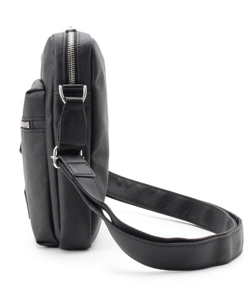 TAKEO KIKUCHI（タケオキクチ）の「PVCミニショルダーバッグ（バッグ・メンズ・ホワイト(502)/ブラック(019)・00）」の4枚目の写真