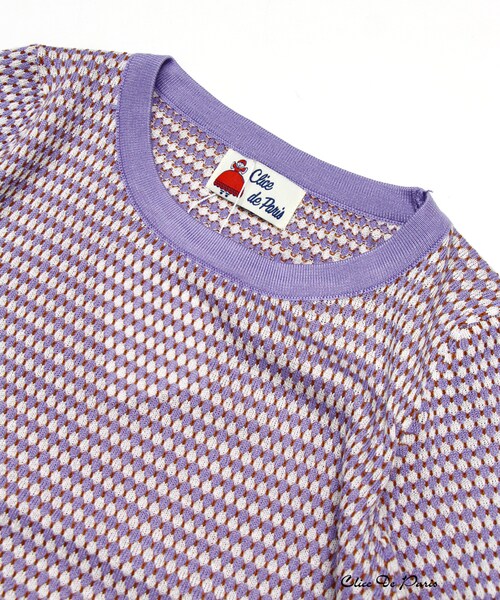 paravion（パラビオン）の「K/パイピングニット（トップス・レディース・ブラック/サックス/ラベンダー・ONE）」の10枚目の写真