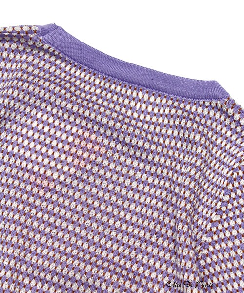 paravion（パラビオン）の「K/パイピングニット（トップス・レディース・ブラック/サックス/ラベンダー・ONE）」の14枚目の写真