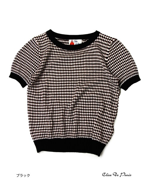 paravion（パラビオン）の「K/パイピングニット（トップス・レディース・ブラック/サックス/ラベンダー・ONE）」の15枚目の写真