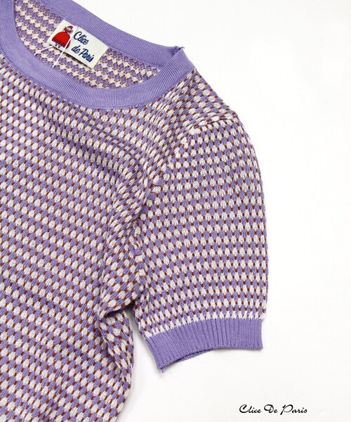 paravion（パラビオン）の「K/パイピングニット（トップス・レディース・ブラック/サックス/ラベンダー・ONE）」の11枚目の写真