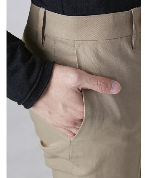 soe（ソーイ）の「LHP/エルエイチピー/SOE/ソーイ/Cotton Nylon Blend Trousers（パンツ・メンズ・NAVY/BEIGE/GREEN・0/2/1）」の9枚目の写真
